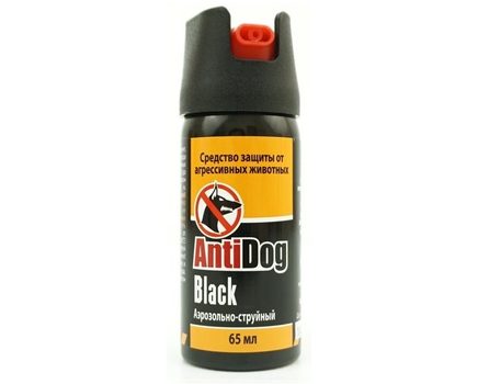 Купите перцовый газовый баллончик Black 65 мл для самообороны от собак струйно-аэрозольный в интернет-магазине