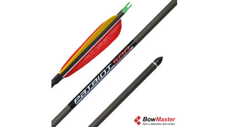 купите Карбоновая стрела для лука Bowmaster Patriot 500 с натуральным оперением 5 дюймов в Нижнем Новгороде