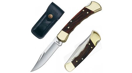 купите Нож складной Buck 110 Folding Hunter с выемками под пальцы 420HC / 0110BRSFG в Нижнем Новгороде