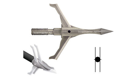 купите Охотничьи наконечники CarbonExpress F-15 Expandable Dual Blade раскрывающиеся, 100 гран, 5 лезвий (3 шт.) в Нижнем Новгороде