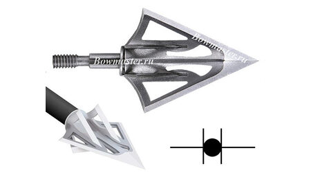 купите Наконечники охотничьи Carbon Express F-15 Fixed Dual Blade фиксированные, 100 и 125 гран, 6 лезвий (3 шт.) в Нижнем Новгороде