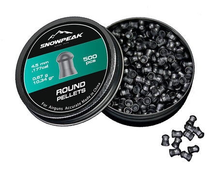 Купите cвинцовые пульки для пневматики SnowPeak Round Heavy калибр 4.5 мм в Нижнем Новгороде в нашем магазине