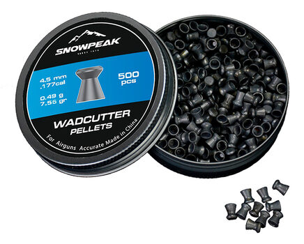 Купите cвинцовые пульки для пневматики SnowPeak WadCutter калибр 4.5 мм в Нижнем Новгороде в нашем магазине