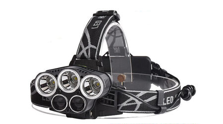 купите Светодиодный налобный фонарь Boruit P-K65L (Cree XML T6 + 2 Q5) 2200 люмен в Нижнем Новгороде