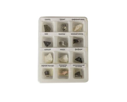 Купите набор образцов минеральных камней (12 шт.) в интернет-магазине